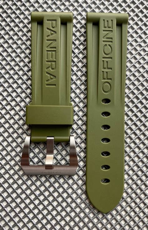 panerai kautschukband 24mm|panerai caoutchouc straps.